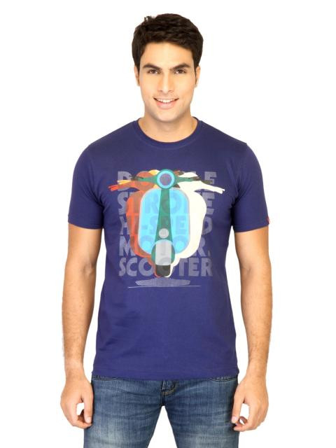 Probase Men Printed Purple Tshirts