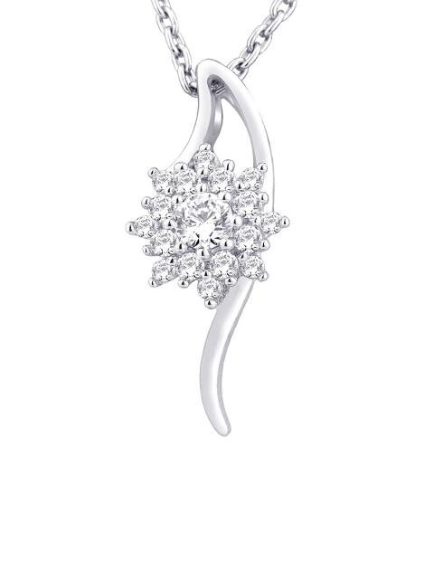 Lucera Women Silver Pendant with Chain