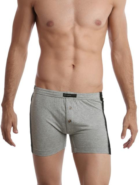 Chromozome Men Grey Melange & Black Trunks