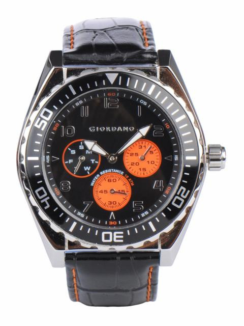Giordano Men Black Dial Watch
