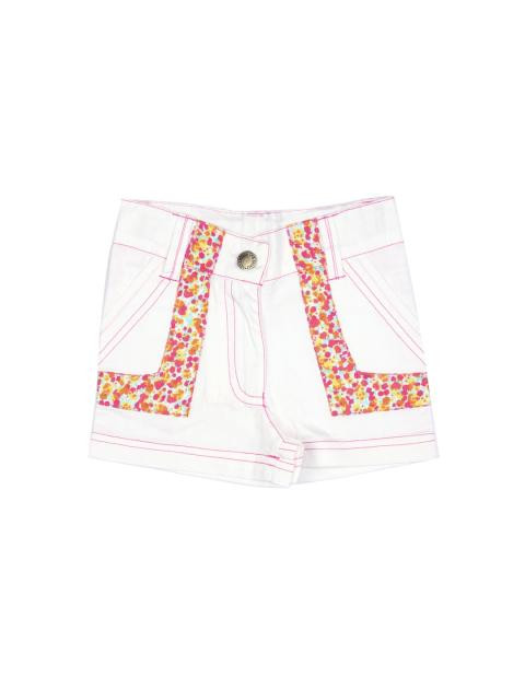 ANT Kids Girls Solid White Short