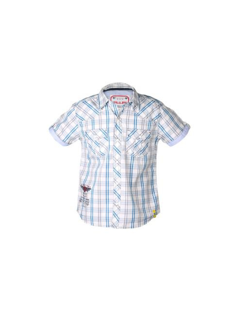 Gini and Jony Boys Check White Shirt