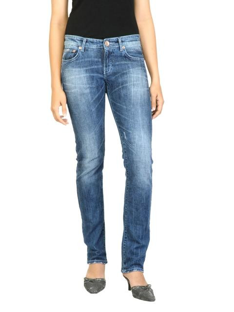 Spykar Women Washed Blue Jeans