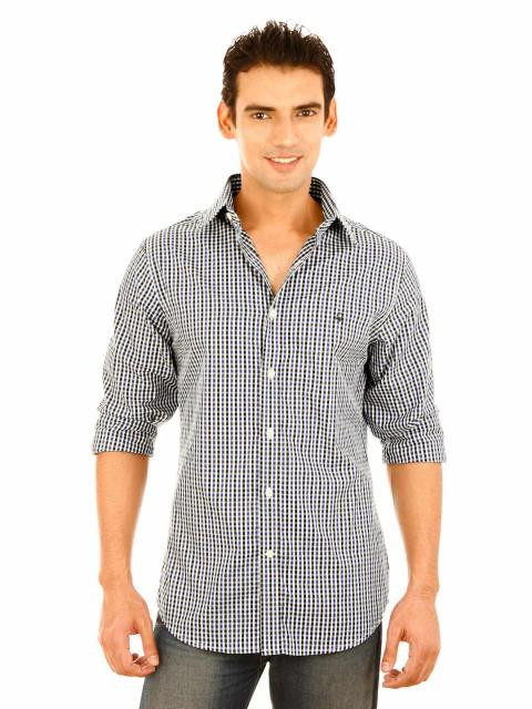 United Colors Of Benetton Men Light Winter Blue Shirts
