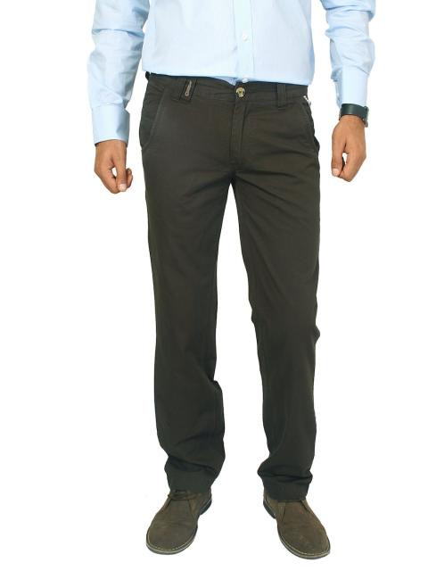 Basics Men Green Trousers