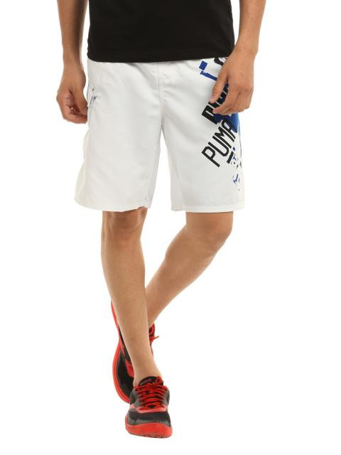 Puma Men White Jamaica Jam Shorts