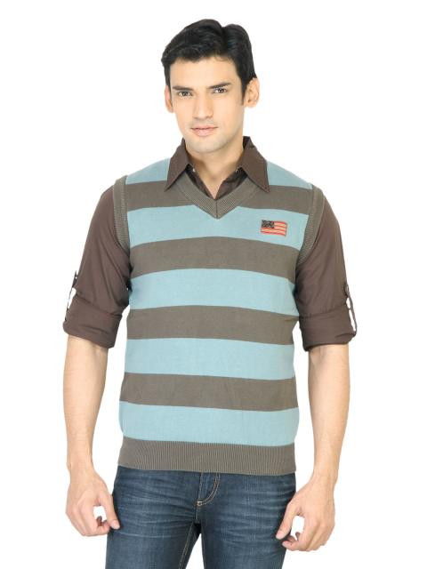 Wrangler Men Flag Green Sweater