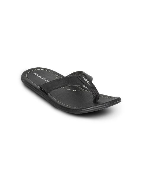 Numero Uno Men's Black Casual Flip Flop