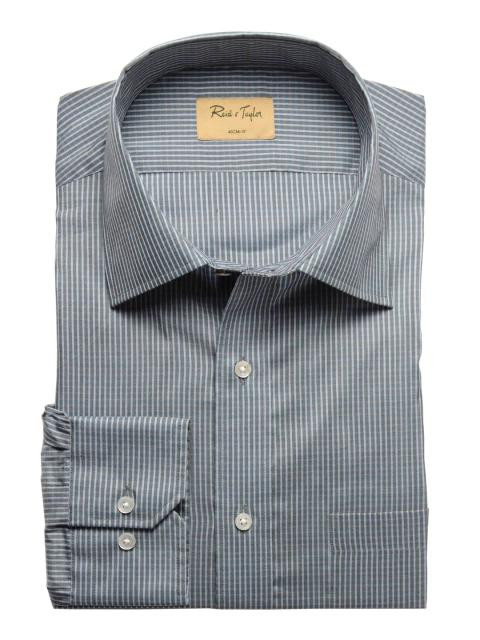 Reid & Taylor Men Check Grey Shirts