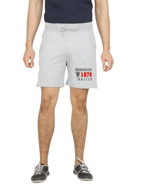 Manchester United Men Grey Shorts