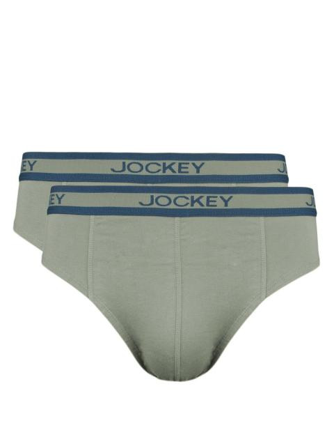Jockey ELANCE Men Pack Of Two Grey Briefs 1010