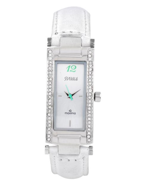 Maxima Women Silver Dial Watch