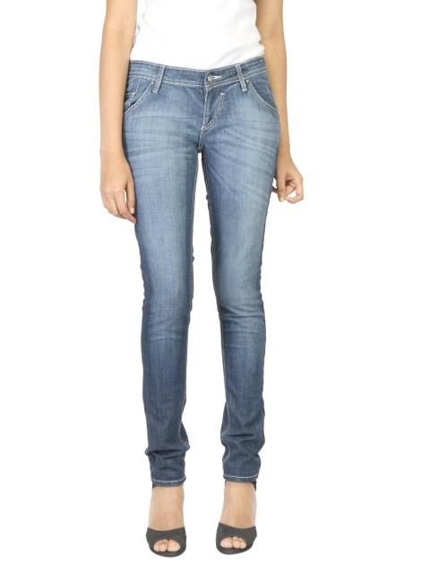 Flying Machine Women Low Rise Blue Jeans
