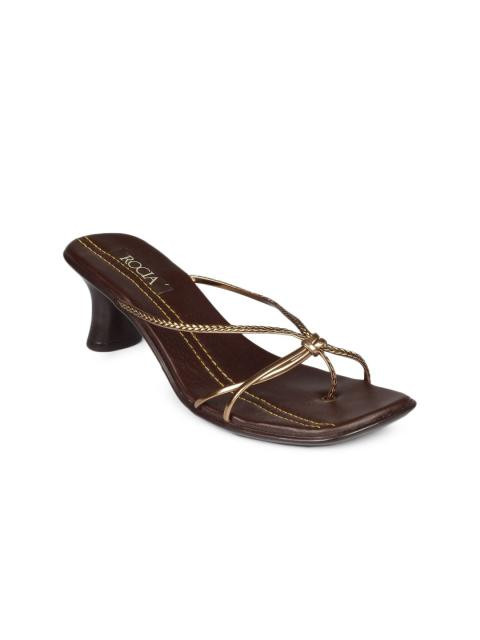 Rocia Women Bronze & Brown Sandals