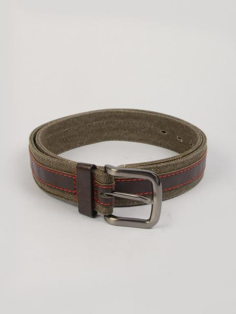 Fastrack Unisex Khaki Brown Canvas Belts