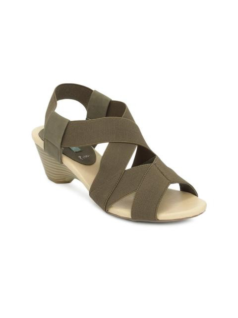 Catwalk Women Olive Heels