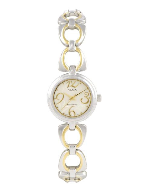 CASIO ENTICER Women Cream Dial Analogue Watch A651