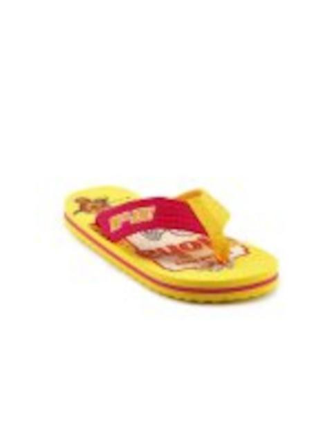 Warner Bros Kids Unisex TJ Aloha Flops Yellow Slippers