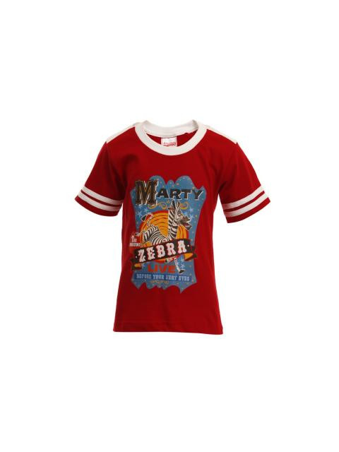 Madagascar3 Boys Red Printed T-Shirt