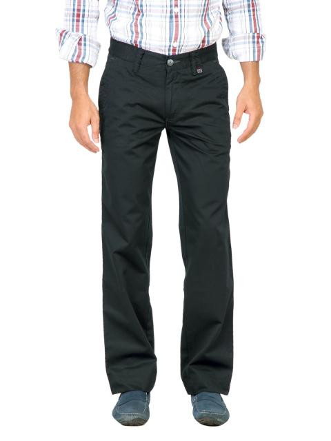 Basics Men Black Trousers