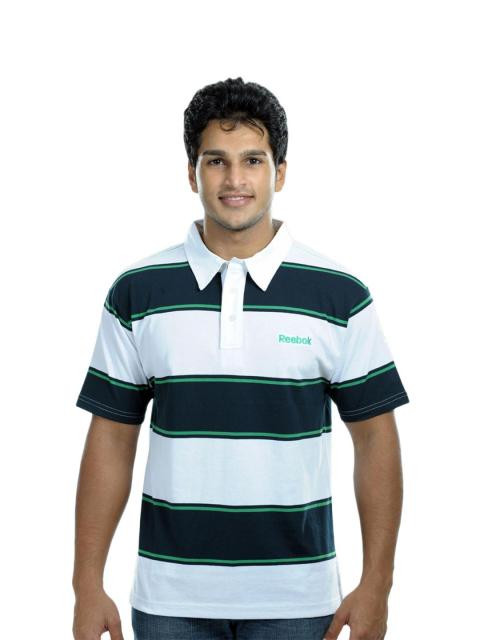 Reebok Men White Polo Tshirt