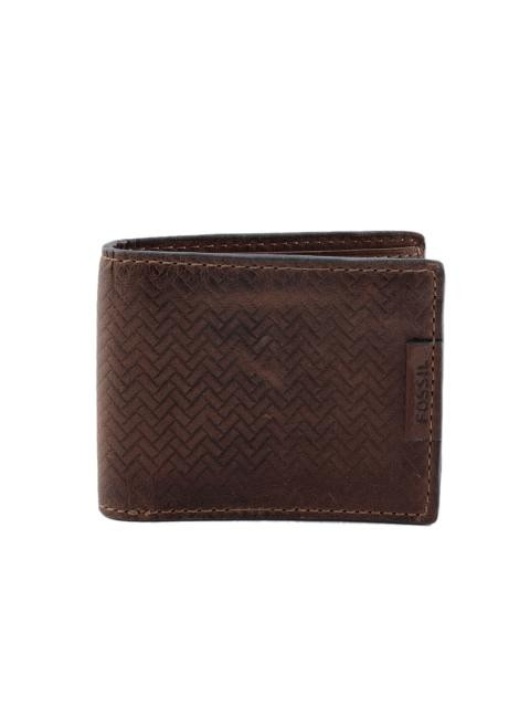Fossil Men Walter Traveller Brown Wallet