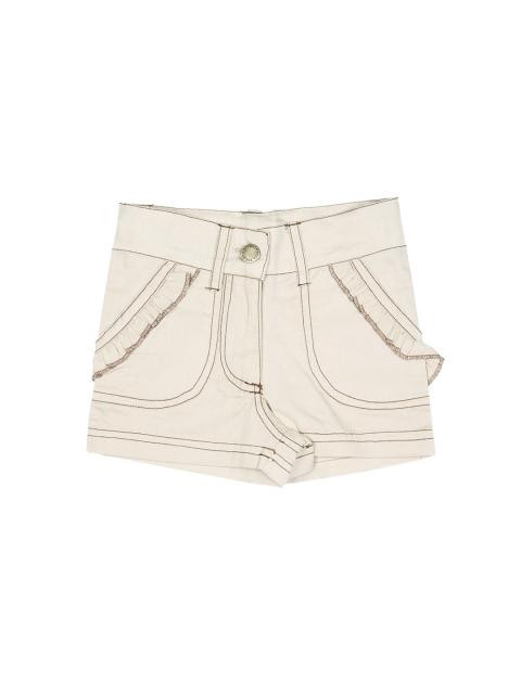 ANT Kids Girls Solid Beige Short