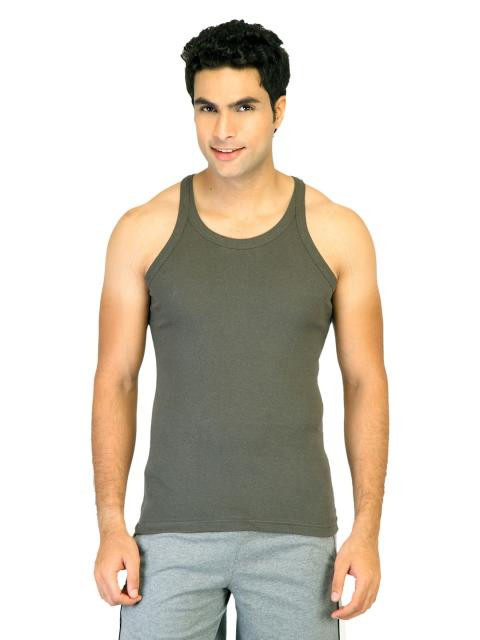 Hanes Men Racer Back Grey Innerwear Vests