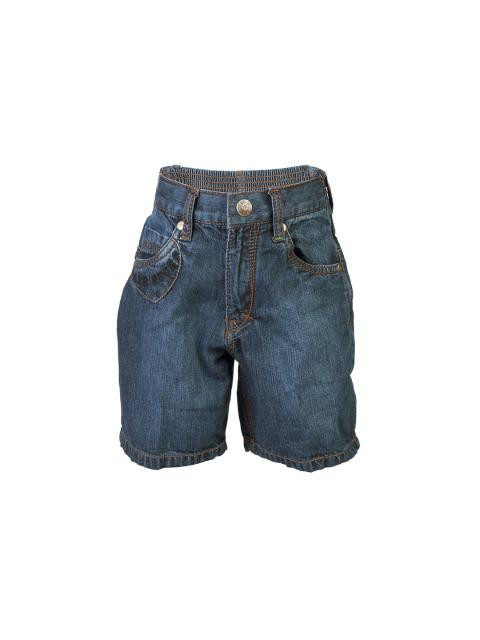 Palm Tree Kids Boys Washed Blue Shorts