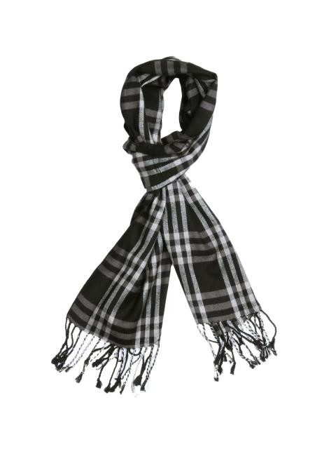 Turtle Check Men Black Scarf