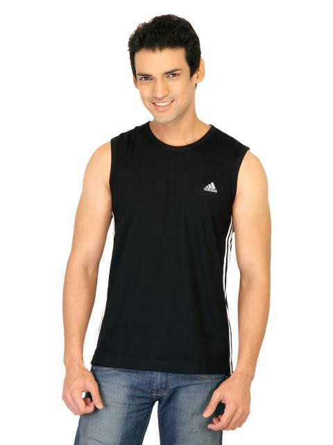 ADIDAS Men Cr_Ess 3s Black T-Shirts