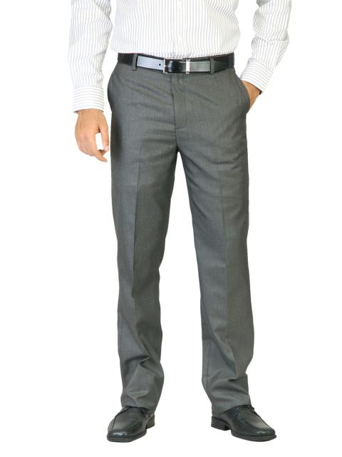Belmonte Men Solid Trouser Grey Trousers