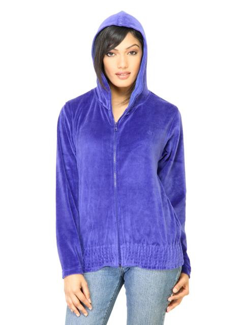 Urban Yoga Women Solid Blue Jacket