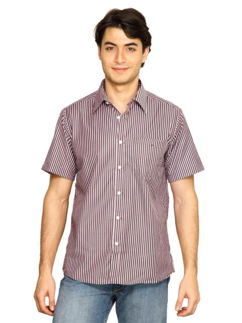 Indigo Nation Men Stripes Shirt Black Shirts