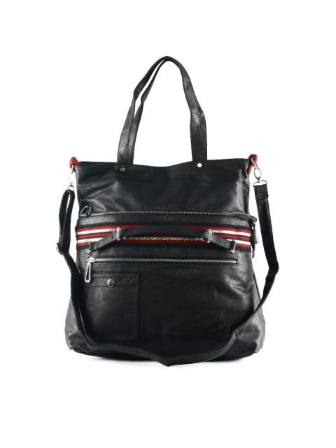 Kiara Women Sporty Look Black Handbag