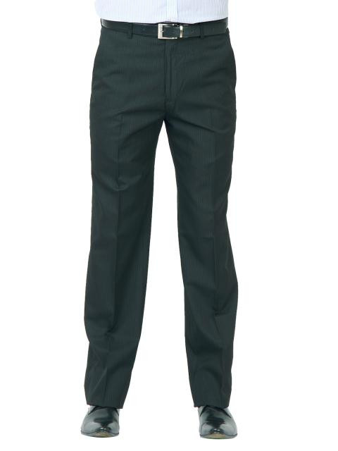 John Miller Men Reglur Black Trousers