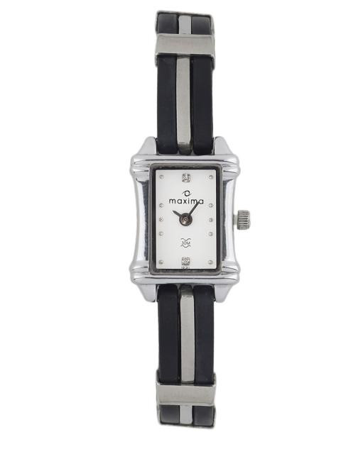 Maxima Women White Dial Watch