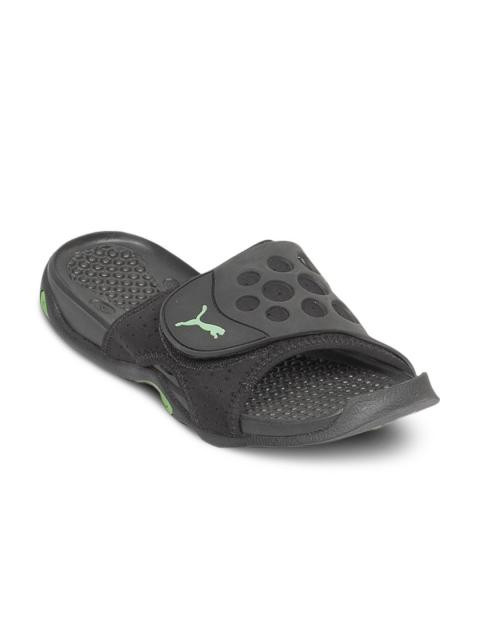 Puma Unisex Scuba Black Green Floater