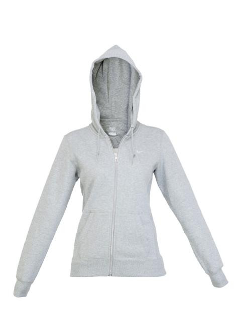 Nike Women AS Squad Fleece FZ Hoody Grey Sweatshirts