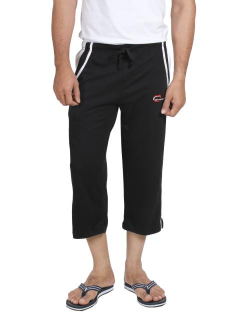 Chromozome Men Black Lounge Shorts