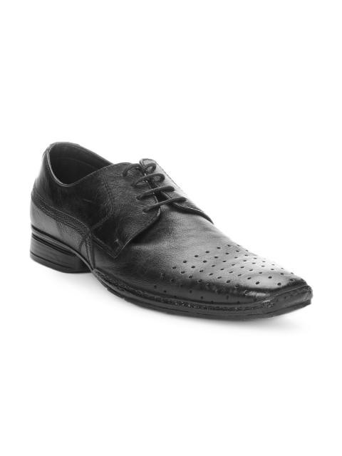 Franco Leone Men Black Formal Shoes