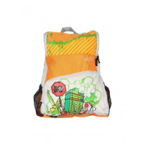 Wildcraft Unisex Orange & White Printed Backpack