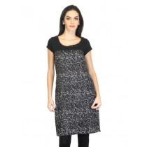 W Women Printed Black Kurta