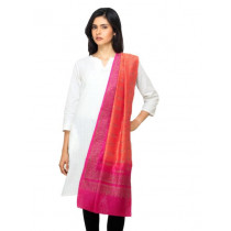 Fabindia Women Orange Chanderi Dupatta