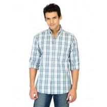 Indigo Nation Men Check White Shirts