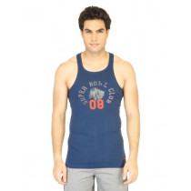 Facit Men Sportz Navy Blue Innerwear Vest