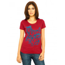 Wrangler Women Its A Good Day Red T-Shirts