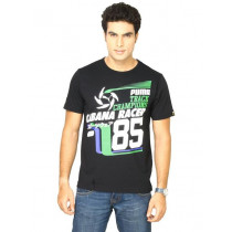 Puma Men Heroes Graphic Black Tshirts