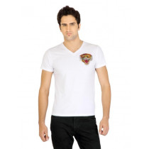 Ed Hardy Men Printed White Tshirts