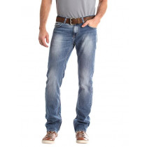 Spykar Men Washed Blue Jeans